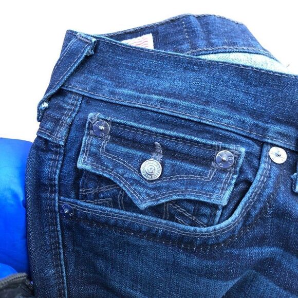 Vintage True Religion Jeans Size 36 RICKY QT Blue - Picture 10 of 10